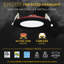 Luminaire encastré NUWATT 4 pouces 2 heures, homologué FIRE, sélectionnable 2700K / 3000K / 3500K / 4000K / 5000K, 900 lumens, à intensité variable, homologué IC, luminaire encastré à DEL noir ultra-mince, sans tenmat, paquet de 6