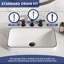 Lavabo de salle de bain rectangulaire en céramique et porcelaine-118702593