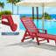 Chaise longue avec accoudoirs et roulettes Swann-107144112