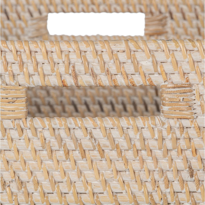 Panier en rotin Bavan, Latté