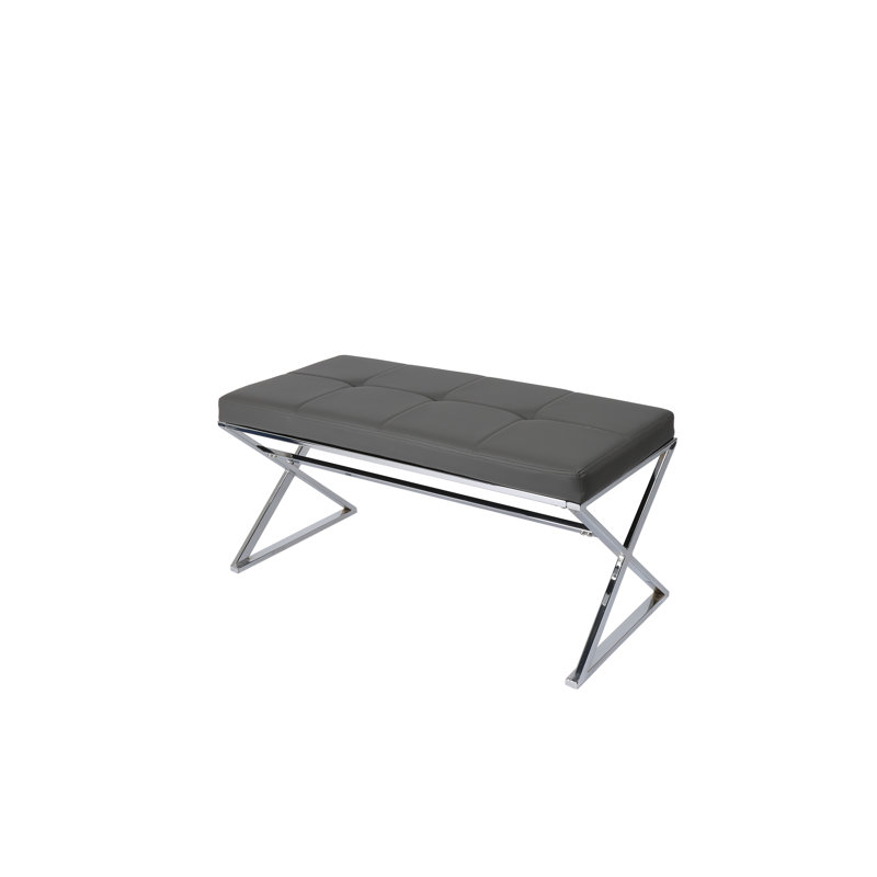 Banc rembourré Jamerson, Gris