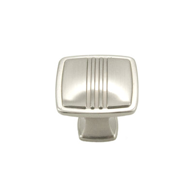 Alder Square Knob with Center Lines