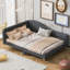 Upholstered Daybed with Headboard and Armrest-116833572-116833578