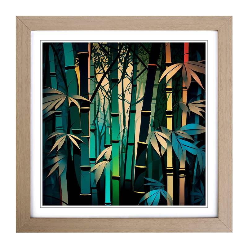 Single Picture Frame Print on Wood, Oak