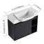 Meuble-lavabo mural de 28 pouces avec lavabo en céramique, armoire à porte simple compacte et tablette ouverte-827477530-827477534