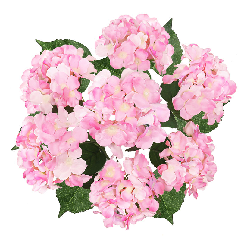 Tige d'hortensia de luxe Cragmont, Rose