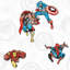 Papier peint adhésif avengers classic