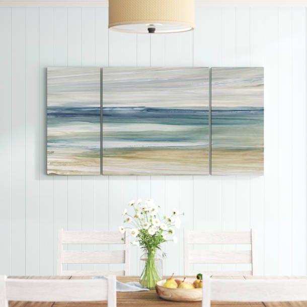 Beachcrest Home Symphony Of The Sea On Canvas 3 Pieces Multi-Piece ...