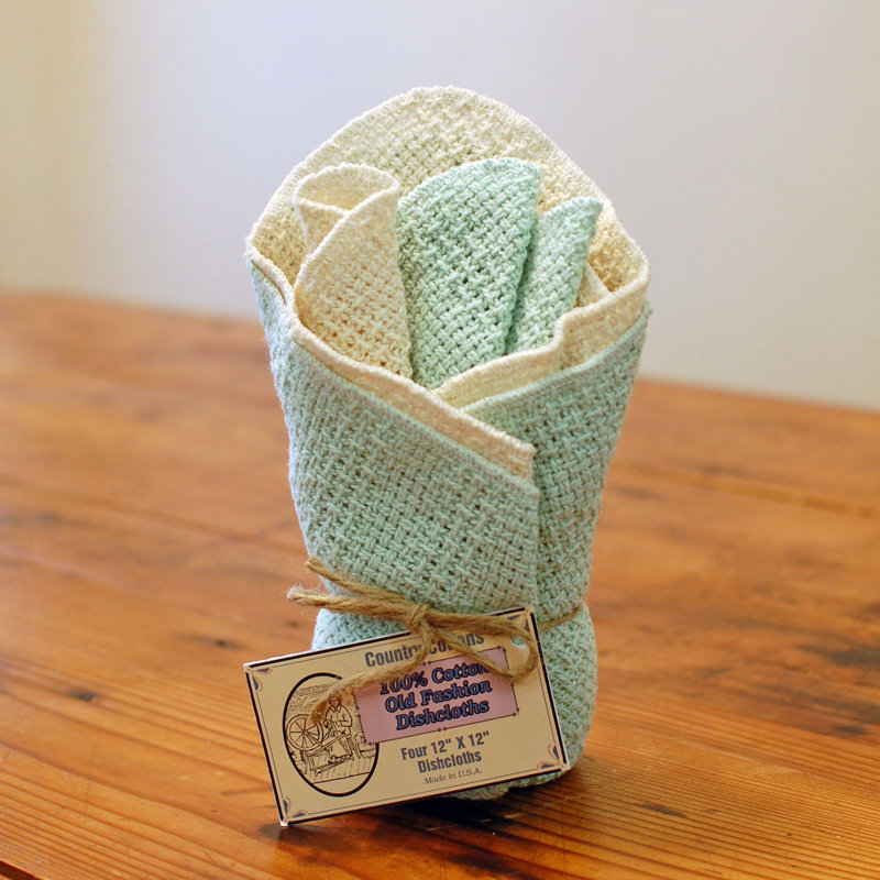 Torchon, Menthe / Blanc