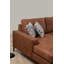 Élégant canapé d'angle, couleur chameau, 61,0 x 123,6 x 78,7 pouces | Structure en bois de hêtre et en carton, tissu 100% polyester | Coussins en mousse gris doux et en mousse de silicone | Coussins fixes, nettoyage à sec, conception moderne-90667766-90667769