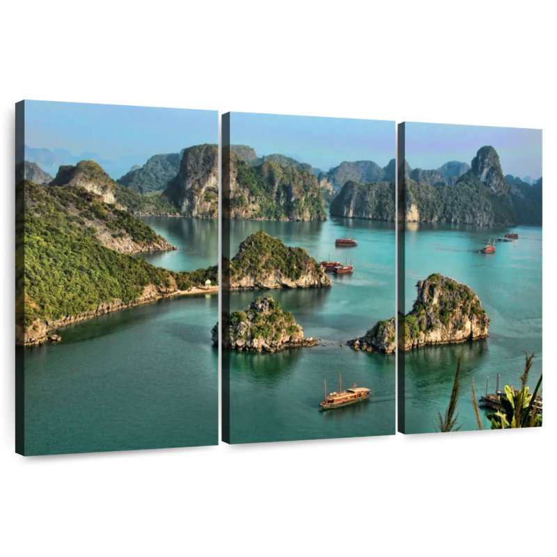 Gillard Ha Long Bay Cliffs, 32" H x 50" W
