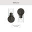 Éclairage pour salle de bain 1 lumière en bronze antique avec abat-jour en verre transparent Replay Collection-131264937-131264939-131264943