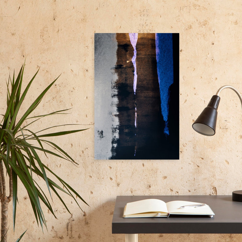 Art contemporain contemporain abstrait, H 24 po x l 16 po