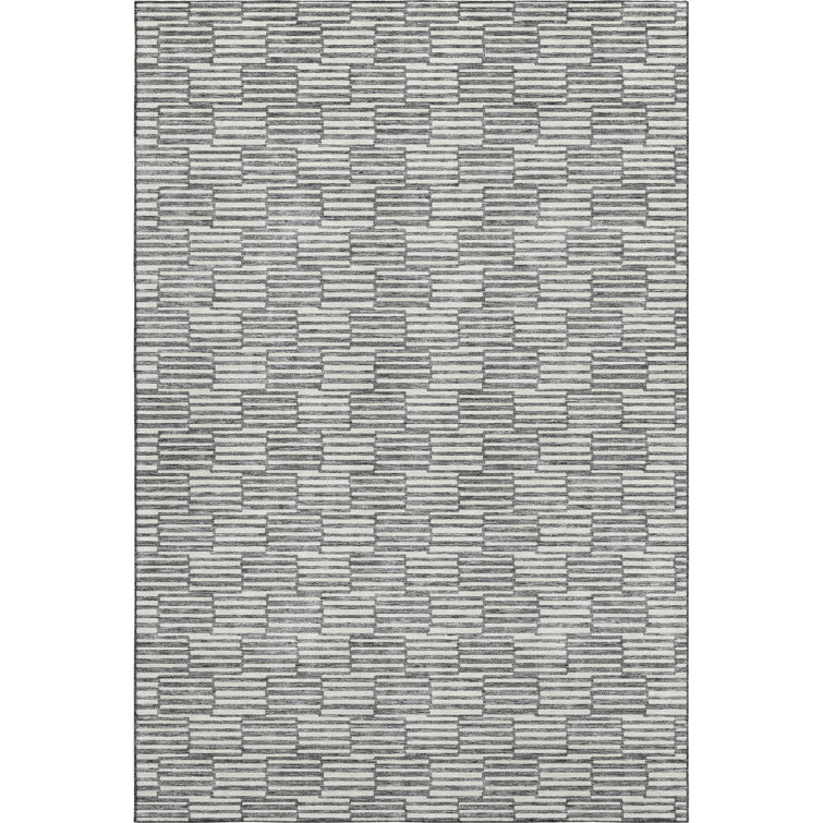 Premium Machine Washable Prisco Gray Rug