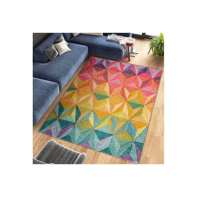 Tapis décoratif multicolore à base tissée Northern Collection, Sous-tapis rectangulaire 3 pi 11 po x 5 pi 11 po i