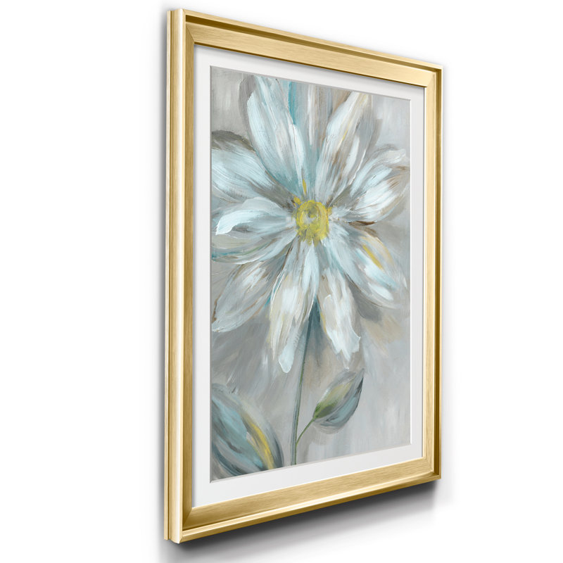 Simple Flower II - cadre photo, reproduction d'art sur papier, Doré, H 18,5 po x l 24,5 po x P 1,5 po