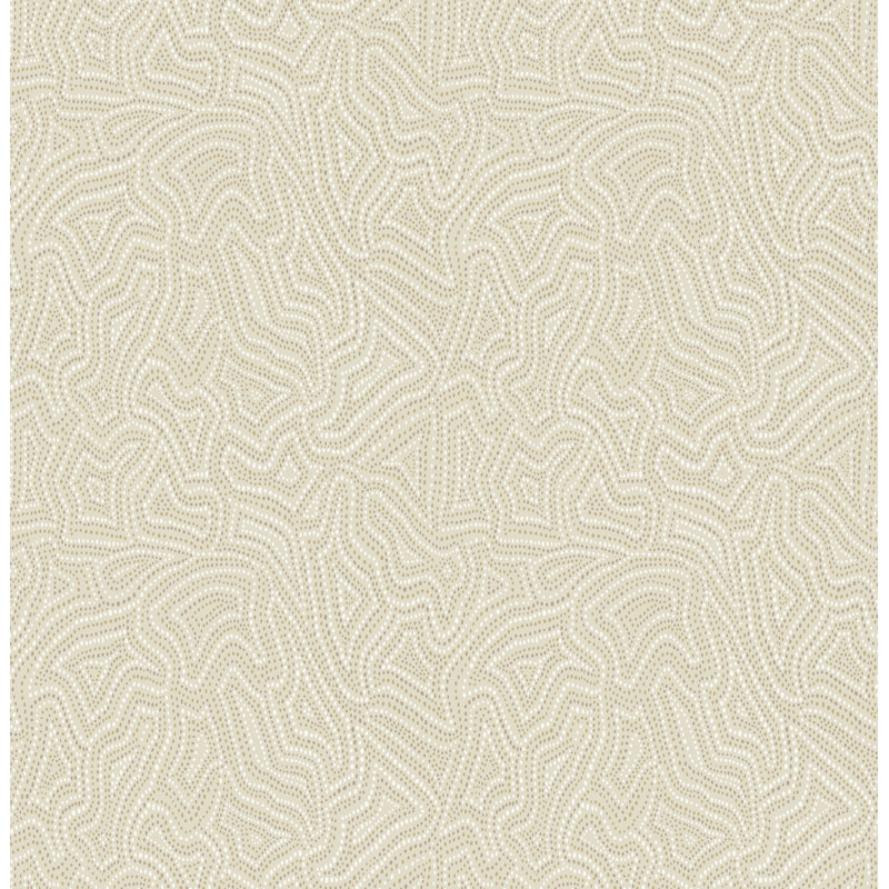 Papier peint abstrait Hollenback, Doré
