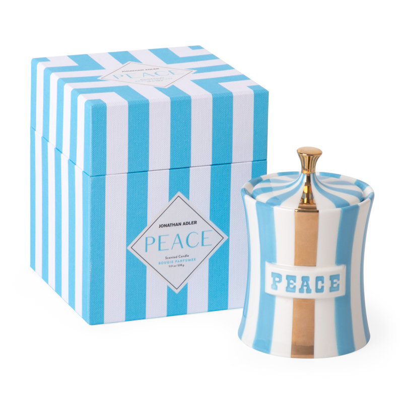 Scented Jar Candle with Ceramic Holder