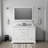 Dukes 48 in W x 22 in D Double Bath Vanity, and Chrome Faucet Set-112870048-104921998