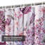 Rideau de douche imperméable avec 12 crochets Shabby Garden-1094133298