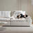 White Polyester Modular Sofa-136195662-136195656