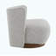 Chaise d'appoint moderne en tweed gris