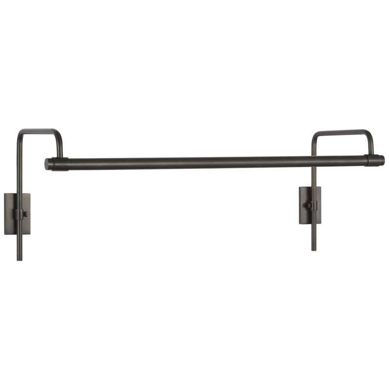 Thomas O'Brien Kidd 18" Frame Mount Picture Light, 8.75" H x 24" W x 8.75" D, Bronze, 15 W