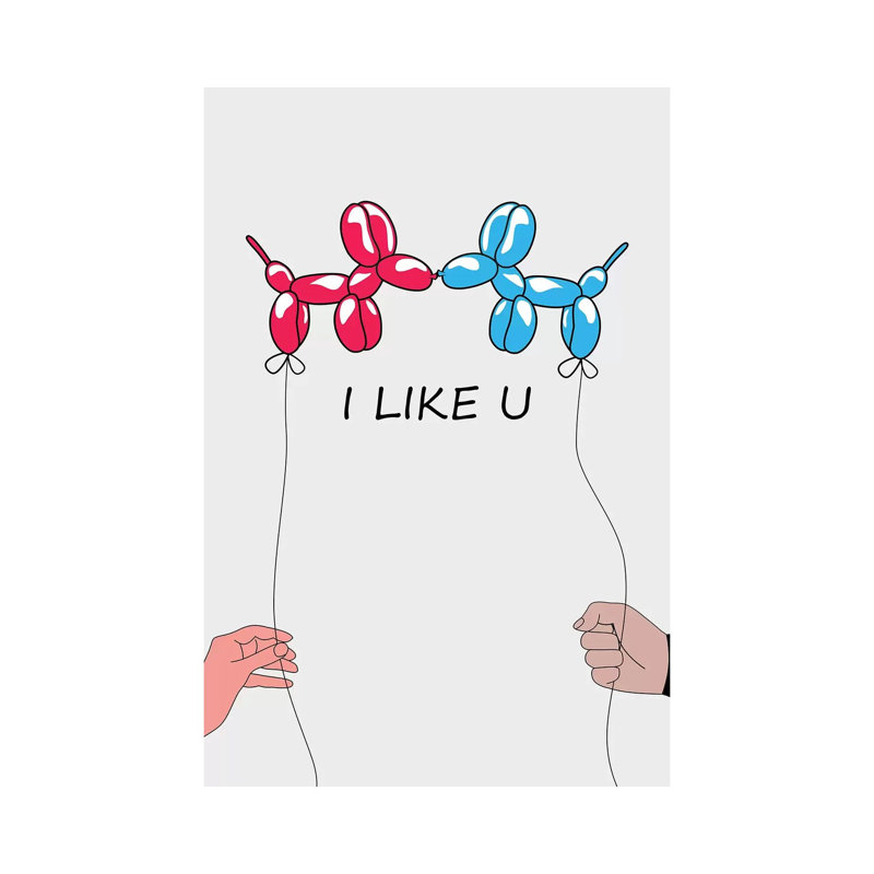I Like U II by Mark Ashkenazi - Wrapped Canvas Print, 66.04 cm H x 45.72 cm W x 3.175 cm D