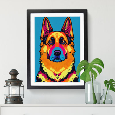 CAN-V0523-1066X German Shepherd Pop - Wrapped Canvas Print