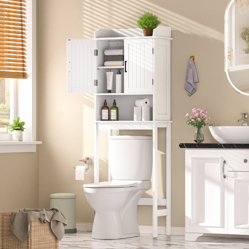 Doniphan Freestanding Over The Toilet Storage, White