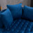 Modern Living Room Chair, Blue Velvet Accent With Foam Cushion Chair For Room, Leisure-920928391