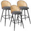 Augustinus Swivel Upholstered Counter & Bar Stool-1250701478-1250701472-1217763741