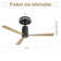 Modern Flush Mount Ceiling Fan With Led Light And Remote Control, 3 Abs Blades Noiseless Reversible Dc Motor For Patio Living Room