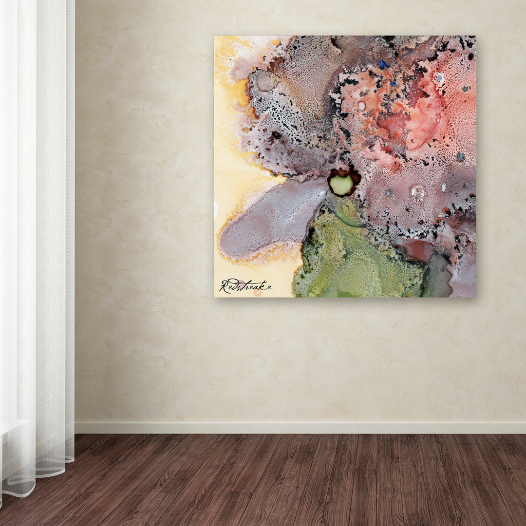 Christasha 'Abstract Floral' Print on Wrapped Canvas Wade Logan® 