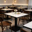 Marble Top Dining Table with Iron Base-2069069128