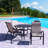 Outdoor Stacking Dining Armchair with Cushions