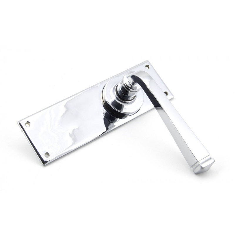 Avon Latch Door Handle Kit, Polished Chrome