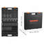Impact Socket Set 1/2 Inches 43 Piece Impact Sockets, Standard Socket Assortment, 1/2 Inches Drive Socket Set 6-Point Sockets Metric 9-30Mm (Standard/Deep)