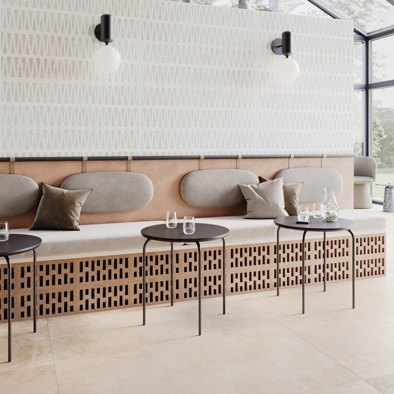 35,47 po Vista X 35,47 po Carreau de plancher et de mur en porcelaine matte (17,43 pieds carrés / caisse), Blanc