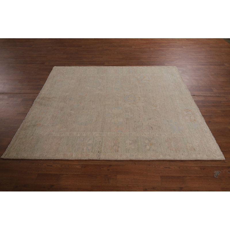 Vegetable Dye Oushak Oriental Rug 5x7