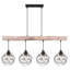 Iowa 4 - Light Black Cluster Pendant