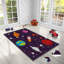 Tapis luxueux, 4,6 x 7,2 pi, 100% polyester, 740 g / m² | Revers en feutre antidérapant, éponge stratifiée pour le confort, antibactérien et facile à nettoyer | Tissu de velours élégant avec impression numérique, lavable à la machine-342687152
