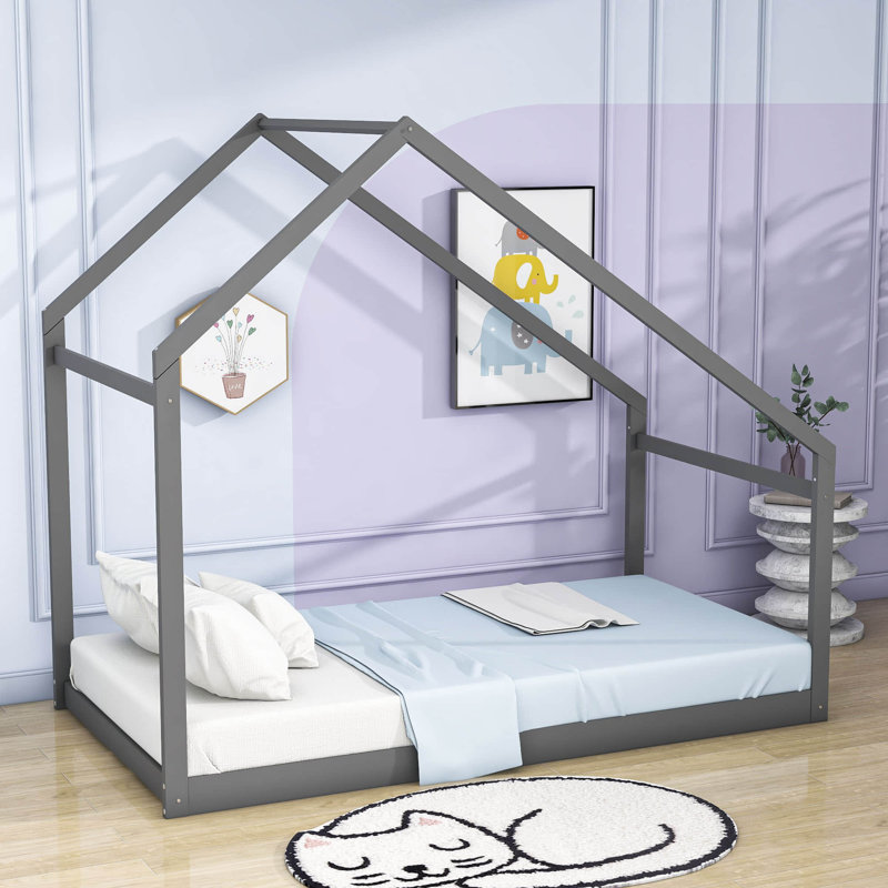 Lit Drumbasole House, gris, Simple