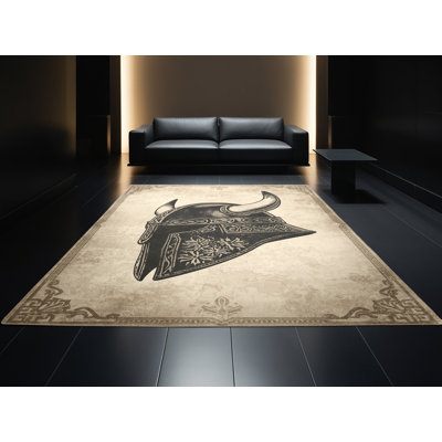 Tapis doux et moelleux de style traditionnel rétro Dunklin
