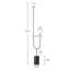 Lampe sur pied Velio Moon-Like Uma avec 2 abat-jours en verre-1152134360
