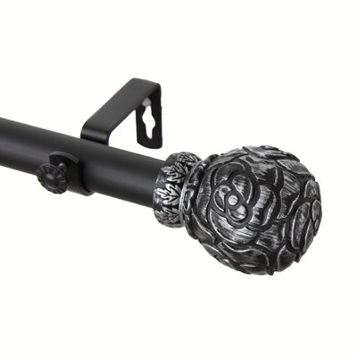 Steel Adjustable Single Curtain Rod