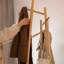 Portemanteau sur pied en bois massif