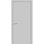 Porte intérieure moderne en bois pré-montée avec quincaillerie Planum 0010, gris mat, panneau unique, cadre et moulures, portes robustes pour salle de bain et chambre à coucher - 45,7 cm x 213,4 cm