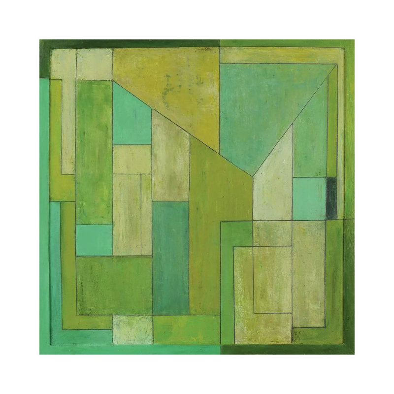 Verdigris by Stephen Cimini - Painting on Canvas, 45.72 cm H x 45.72 cm W x 1.91 cm D, Wrapped Canvas
