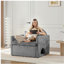 Fauteuil d'appoint simple en chenille de style moderne avec méridienne et canapé-lit pour salon, chambre à coucher